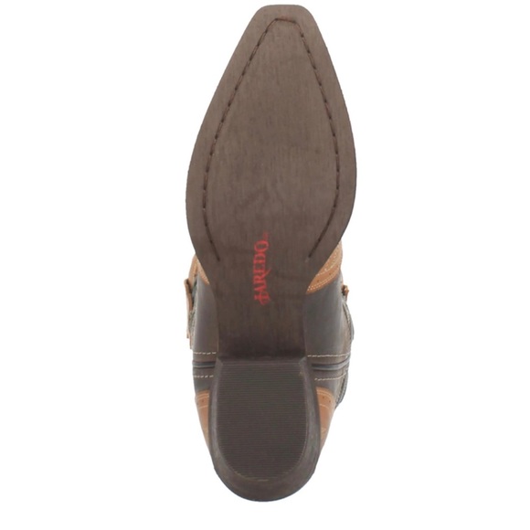 🌼Women Laredo Janis Floral Western Cowgirl Mid-Calf Genuine Leather Floral Boot - Picture 9 of 12